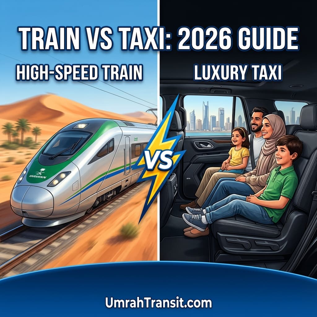 Makkah to Madinah: Train vs. Taxi vs. Bus (2026 Showdown & Prices)