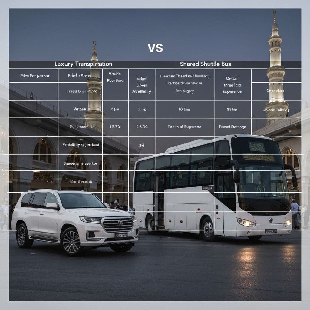 Private vs Shared Umrah Transport: Which Is Right For You?