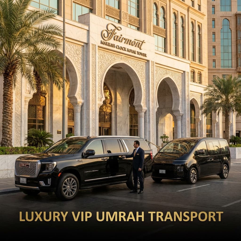 Luxury Umrah Transport: VIP GMC Yukon & Hyundai Staria Services
